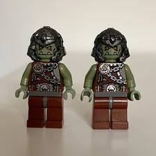 LEGO Troll Warrior 3 Minifigure lot of 2 Cas368