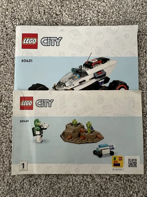 LEGO CITY: Space Explorer Rover and Alien Life (60431). Instruction Manuals Only