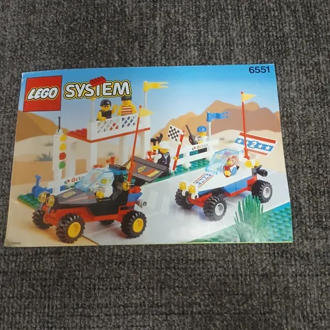 LEGO 6551 Checkerd Flag Racing Shop Vtg Instruction Original Manual Only 
