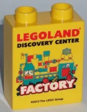 MISPRINT LEGO LEGOLAND collectable brick FACTORY 2012 DISCOVERY CENTER #06