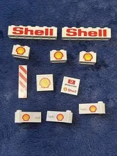Vtg Lego 6378 Classic Town Shell Gas Station Parts lot 10 Pieces