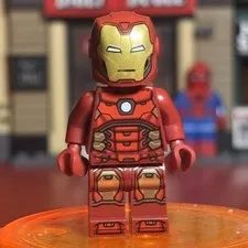 Lego Minifigure Iron Man with Silver Hexagon on Chest SH612