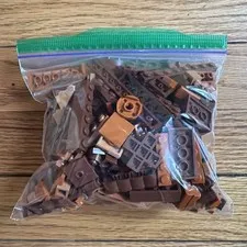 LEGO Brick Plate Pieces Bulk Lot Brown Reddish Brown 8 oz