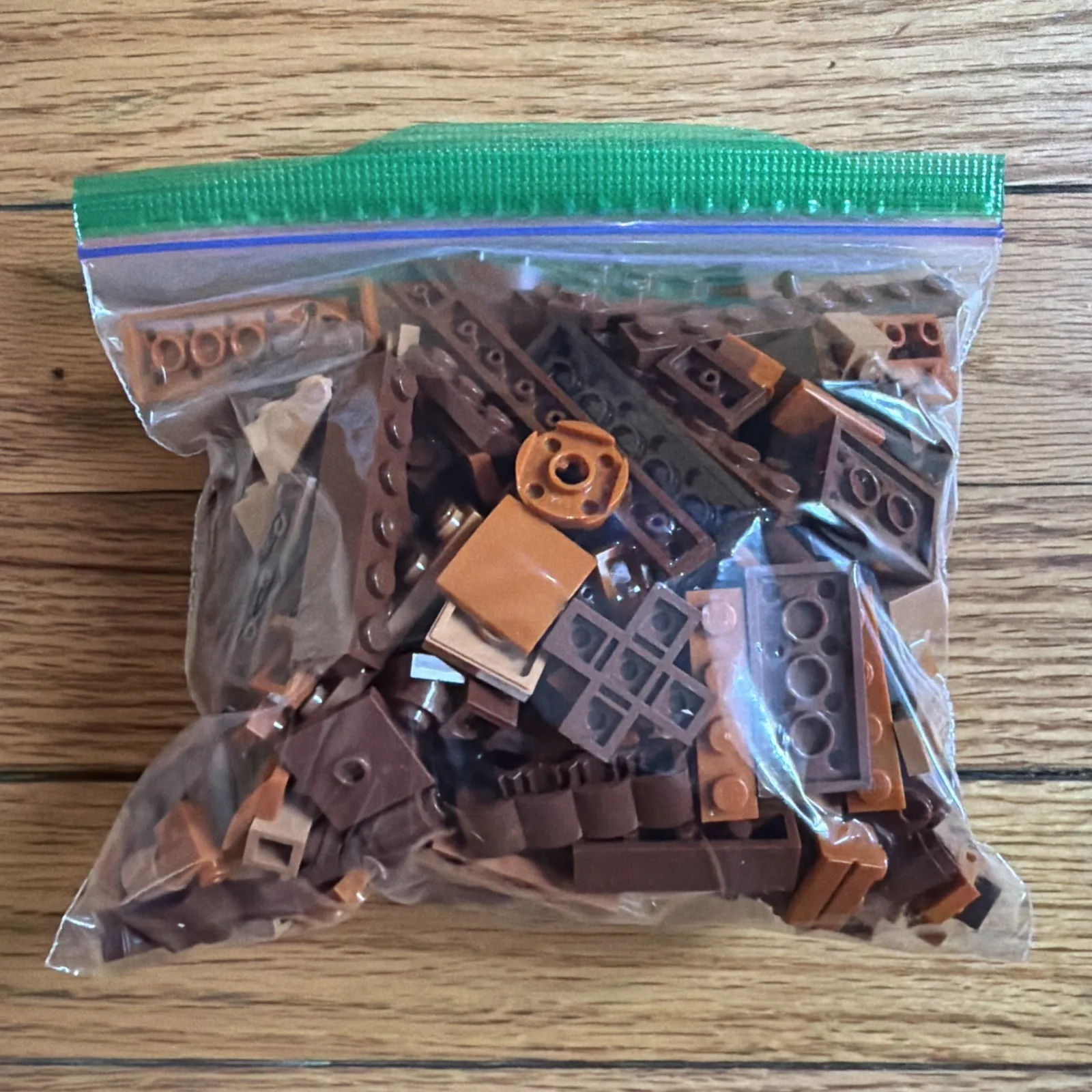 LEGO Brick Plate Pieces Bulk Lot Brown Reddish Brown 8 oz