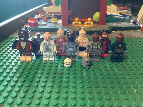 Custom Lego Marvel, and DC Minifigures  Lot, Used, Includes Iron-Man, Batman etc