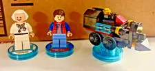 Back To The Future Movie LEGO Minifigures Set Doc Brown / Marty McFly / Train