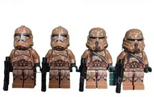 LEGO Star Wars The Clone Wars Geonosis Clone Trooper Minifigures Set of 4
