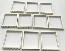 Lego 10 New Window 1 x 6 x 6 Flat Front Pieces