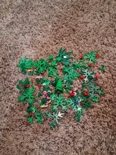 LEGO 2oz Mixed Random Green Plant Flower Botanical Parts Kids Building Bricks