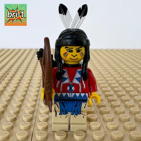 LEGO Western, Indians: Indian 2 Male, BOW, QUIVER, ww014, 6748, CANYON, 1997