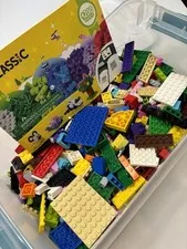 Bin of Mixed Lego Pieces ~ Almost 2lbs.