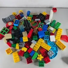 Lot of Lego Duplo with Car Pieces Traffic Legoland and More