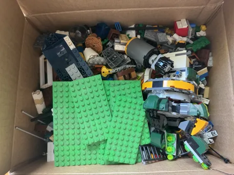 4 Pounds Of Bulk Lego Pieces, Includes Base Plates And A Lot Of Doc Oc 76059 Set