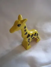 LEGO DUPLO GIRAFFE Animal Zoo replacement piece HTF 3.25 inches tall Yellow