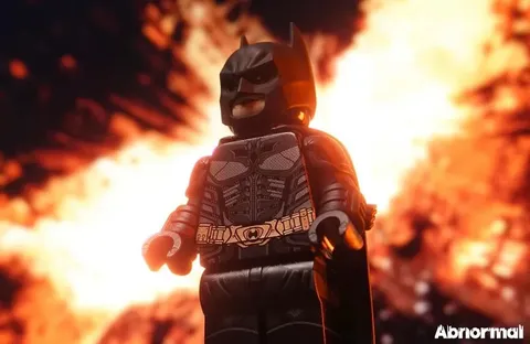 LEGO DC Comic Abnormal Custom The Dark Knight Batman Minifigure RARE