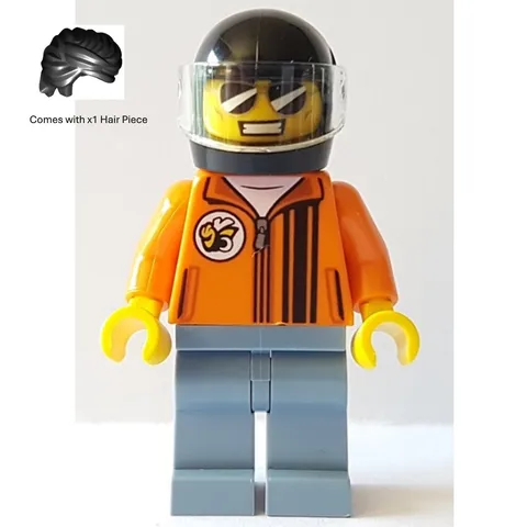 LEGO Speed Champions Dodge Challenger Driver Minifigure sc091 Helmet New