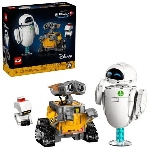 LEGO Disney & Pixar Wall-E & EVE Building Set for Adults, Ages 18+ ( 43279)