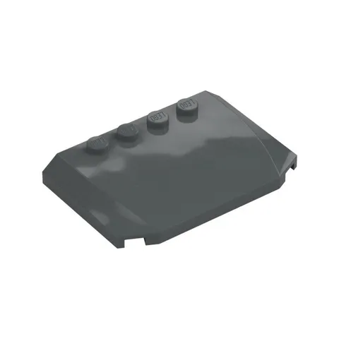 LEGO 2x Dark Bluish Gray Wedge 4 x 6 x 2/3 Triple Curved inv.632