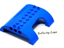 LEGO Blue Slope 8 x 8 x 5 Curved Roof Passenger Plane Terminal (54096 60104)  x1