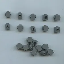 LEGO x 20 DB Gray Brick, Modified 1 x 1 with Studs on 2 Sides, Opposite 45905