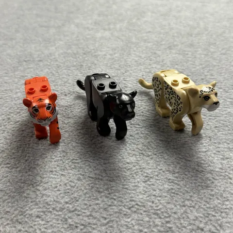 LEGO Animal Lot Leopard Black Panther Tiger Big Cats 