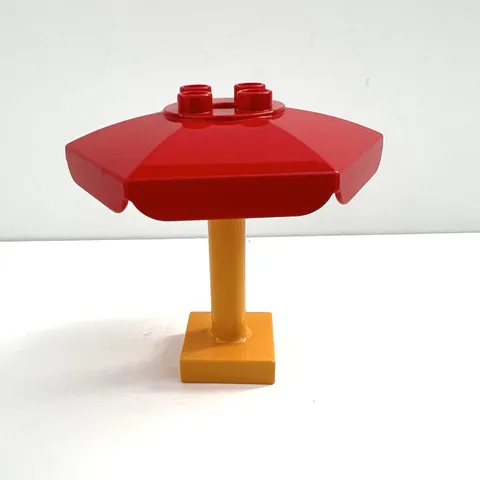 Lego Duplo Furniture Patio 92002 Red Umbrella 93353 Bright Light Orange Column