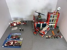 Lego City Fire Lot Of 2 7239 60004: Almost Complete