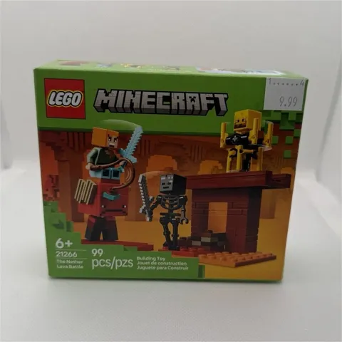 LEGO Minecraft The Nether Lava Battle Set 21266 99pcs Alex Age 6+ Box