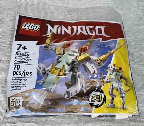 Lego Ninjago Ice Dragon Creature 30649 Poly Bag Set Factory Sealed 2023 Retired
