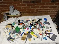 8 lbs Bulk LEGO Lot - Technic, Plates & Rare Colors (No Minifigs)