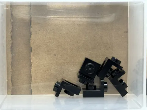 LEGO Parts - Black Bracket 1 x 1 - 1 x 1 Inverted - No 36840 - QTY 5