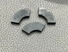 LEGO Black Tile Lot 3 Round Corner 2 x 2 Macaroni Part # 27925
