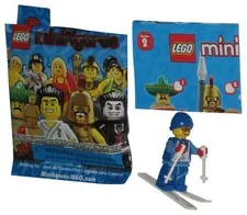 LEGO Series 2 Skiing Skier (2011) MiniFigure Toy Figure