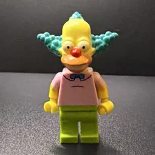 LEGO Simpsons Krusty the Clown Minifigure Series 1 71005 Genuine Used Figure