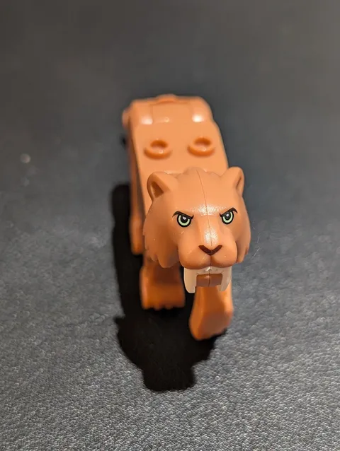 LEGO Sabre Tooth Tiger Minifigure City 60193 Arctic Saber Animal Figure HTF Rare