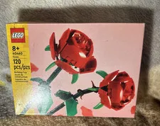 40460 ROSES 2 rose Valentine's Day flowers valentines lego legos set kit