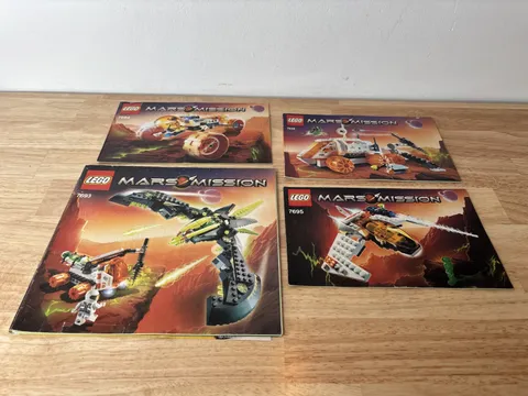 LEGO Mars Mission Instruction Manual Lot Only (7694, 7648, 7693, 7695)