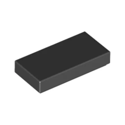 Lego Bricks Parts 20x Black 1x2 Tile Flat Thin Studless Plate 306926 3069 NEW