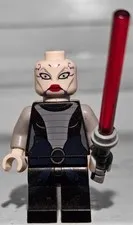 LEGO Minifigure- Asajj Ventress (Black Torso) (sw0318) Star Wars Clone Wars