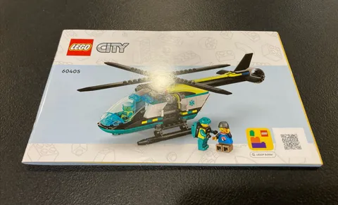 LEGO City Emergency Rescue Helicopter 60405 Manual ONLY No Bricks Lot 18