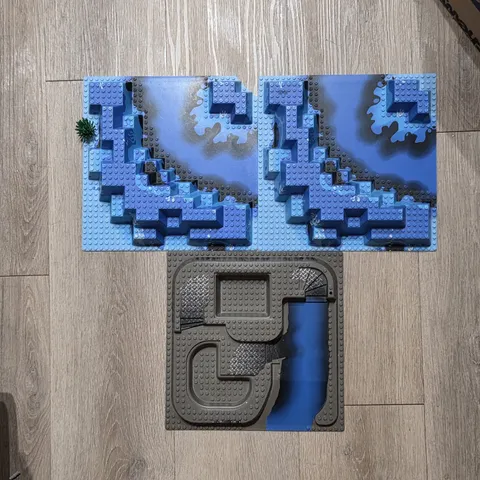 LEGO 6024px1 Raised Baseplate 32x32 Aquazone Ocean Underwater Terrai And...