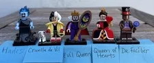 LEGO Disney Villains Minifigure 71038 Hades Facilier Evil Queen Hearts Cruella