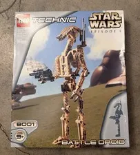 Vintage Lego Technic Star Wars 8001 Battle Droid NEW SEALED IN BOX!!
