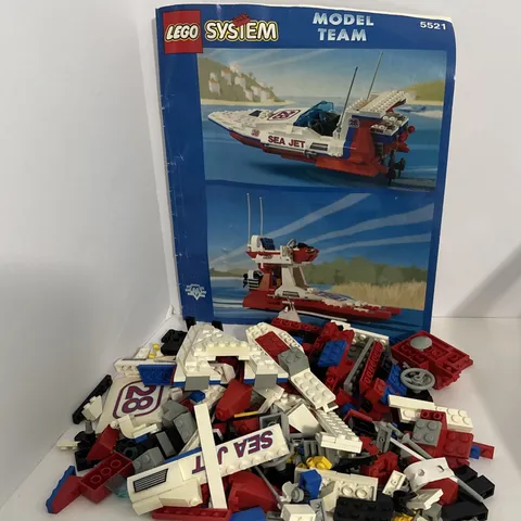 LEGO Model Team 5521 Sea Jet 1993 With Instructions Vintage - Likely Complete