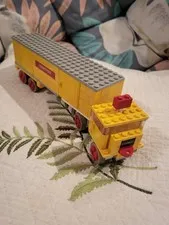 Legos #335 - 1967 Yellow Semi-Transport Box Truck (Only)