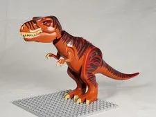LEGO Dino 5886 T-Rex trex02 Dark Red Back Tyrannosaurus Figure Complete