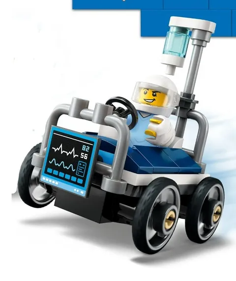 NEW LEGO City Hospital Bed Race Car Loose Set
