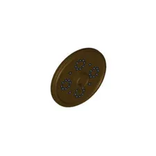 Lego Round Shield with Stud with Silver Dots (91884 / 99761) inv.565