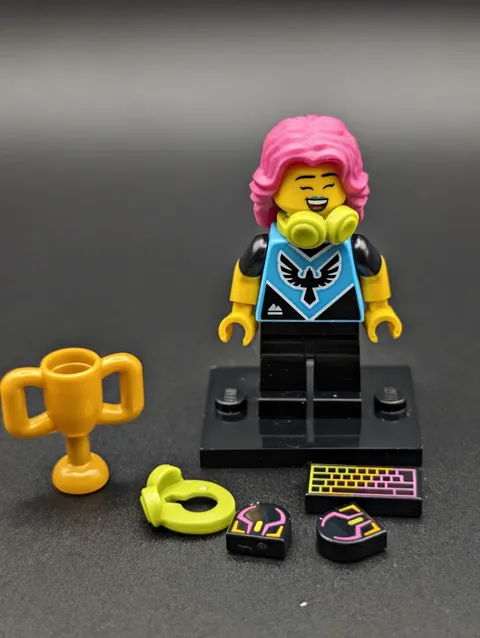 LEGO Minifigure 71045 Series 25 E-Sports Gamer CMF Used