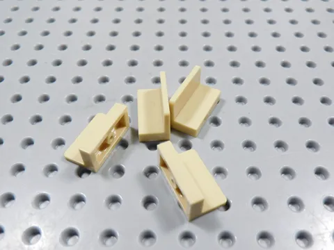 LEGO Lot of 4 Tan 1x2x1 Wall Panels BC
